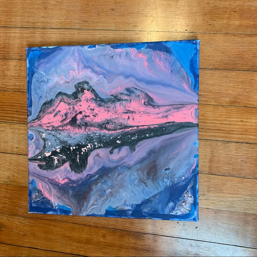 Mountain Reflections original painting